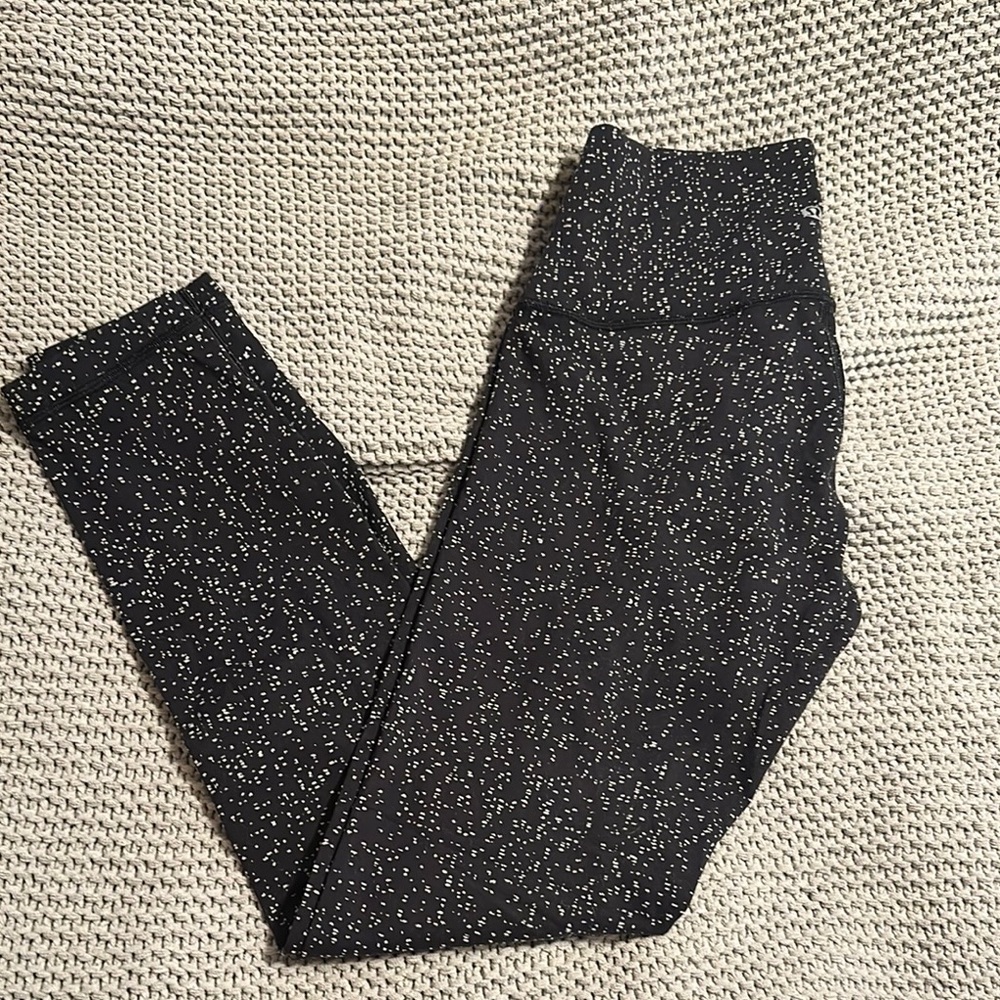 lululemon athletica Black and White Speckled Leggings